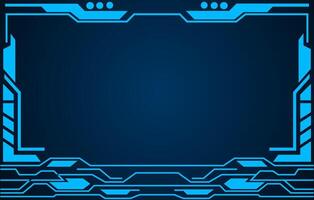 graphic illustration of advanced futuristic technology background vector
