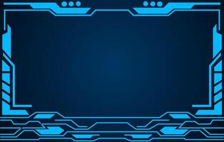 graphic illustration of advanced futuristic technology background vector