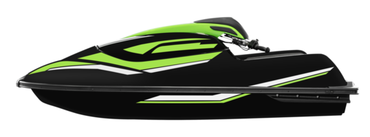 Side view green watercraft png