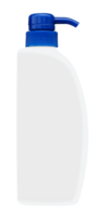 Mock up white shampoo pump png