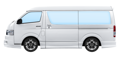 Side view white van png