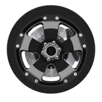 Black car wheel with brake caliper brake disc and tire png