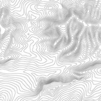 Seamless topographic map background. Line topography map seamless pattern. Mountain hiking trail over terrain. Contour background geographic grid. vector