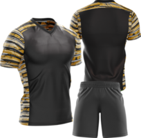 a soccer jersey and shorts set png