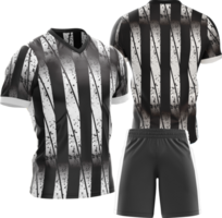 uma futebol uniforme com listras em isto png