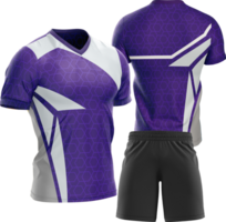 a purple and white soccer uniform png