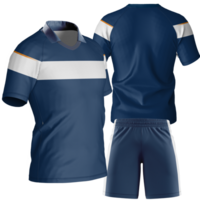 Blau Fußball Uniform png