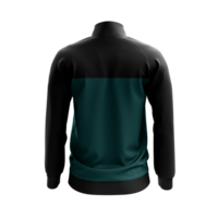 une noir et vert survêtement veste sur une transparent Contexte png