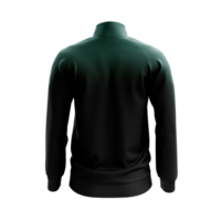 a black and green jacket on a transparent background png