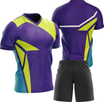 a purple and yellow soccer uniform png