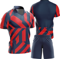 a rugby jersey and shorts set png