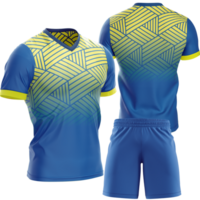 blue and yellow soccer uniform png