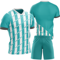 een voetbal uniform met een wit en blauw geruit patroon png