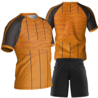 a soccer jersey and shorts set png