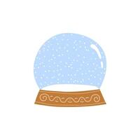 Doodle glass globe ball. vector