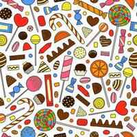 Seamless pattern with candies. vector