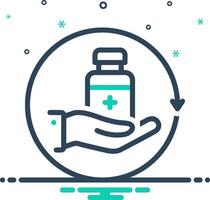 Mix icon for medication vector