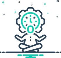 Mix icon for flexible hour vector