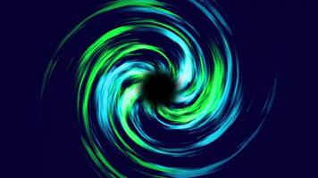 astratto colorato turbinii sfondo. vorticoso imbuto o turbine spirale fatto di luminosa brillante. video