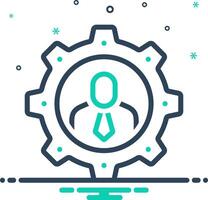 Mix icon for user setting vector