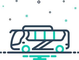 Mix icon for bus vector
