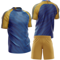 blue and yellow soccer uniform png