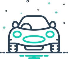 Mix icon for vehicle vector