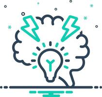 Mix icon for brainstorm vector