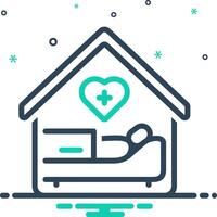 Mix icon for hospice vector