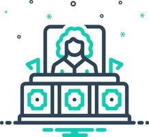 Mix icon for judge vector