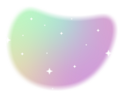 Blurred gradient with Sparkling star png