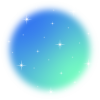 borroso degradado circulo con espumoso estrella. png