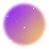 Blurred gradient circle with Sparkling star. png