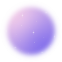 Blurred gradient circle with Sparkling star. png