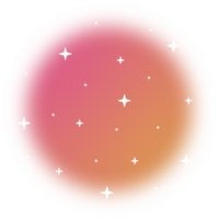 Blurred gradient circle with Sparkling star. png