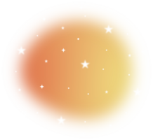 Blurred gradient with Sparkling star png