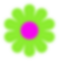 fiore y2k pendenza sfocato elementi astratto forme. png