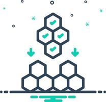 Mix icon for problem solving vector