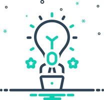 Mix icon for creator vector