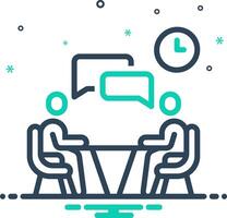 Mix icon for communication vector