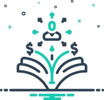 Mix icon for self directed vector