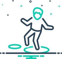 Mix icon for careful vector