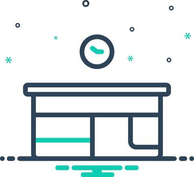 Mix icon for table vector