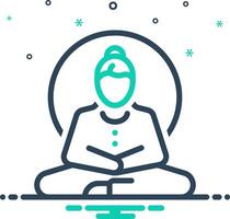 Mix icon for calmness vector