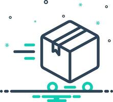 Mix icon for shipment vector