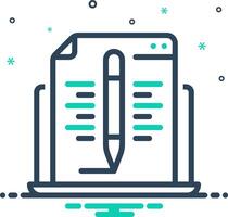 Mix icon for content vector