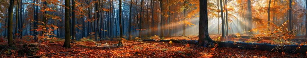 Lush Forest Filled With Trees and Leaves photo