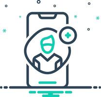 Mix icon for add friend vector