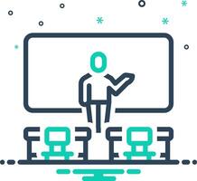 Mix icon for teaching vector