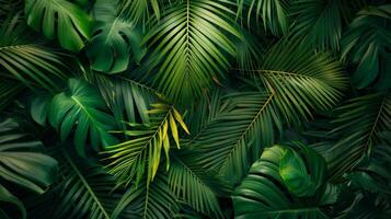 Close-Up of Vibrant Green Leaves photo
